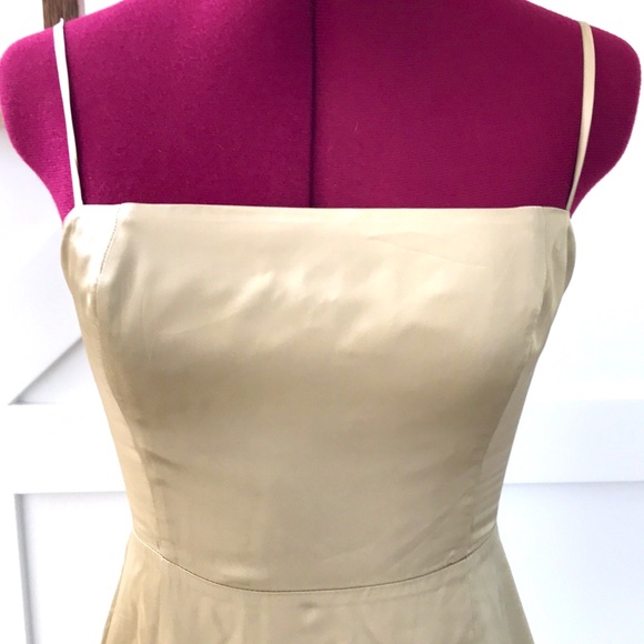 Wilfred Aritzia Skye Golden Mini Dress Size 4 - Picture 3 of 12